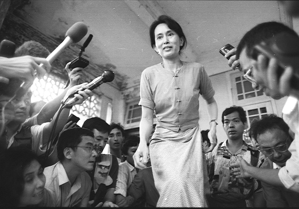 1991 Nobel Peace Prize awardee Aung San Suu Kyi